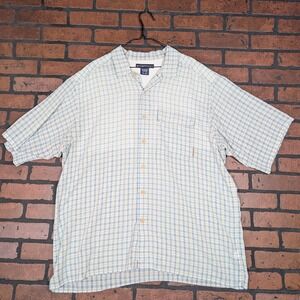 ExOfficio Light‎ Blue Plaid Shirt